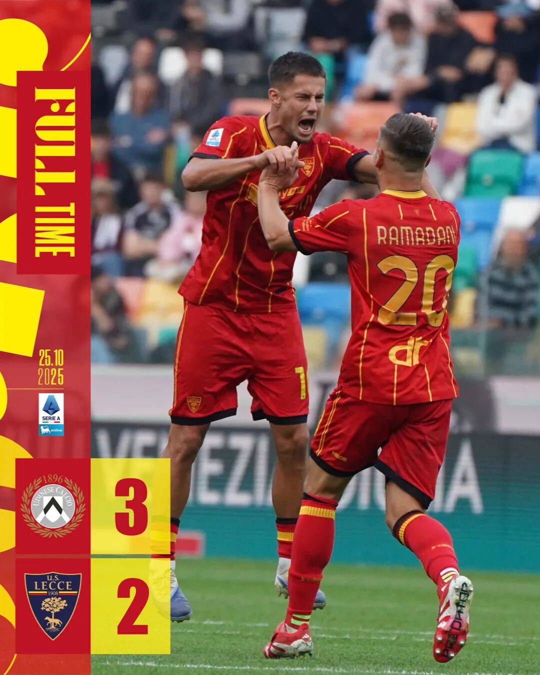 เซเรีย อา: เลชเช่พ่ายแพ้ในบ้านติดต่อกันเป็นนัดที่ห้า; โฮลุนด์ของนาโปลีกลับมาลงสนามอีกครั้ง; ฟรานเชสโก้ ชิโร่ แชมเปียนส์ลีก อินเตอร์ มิล