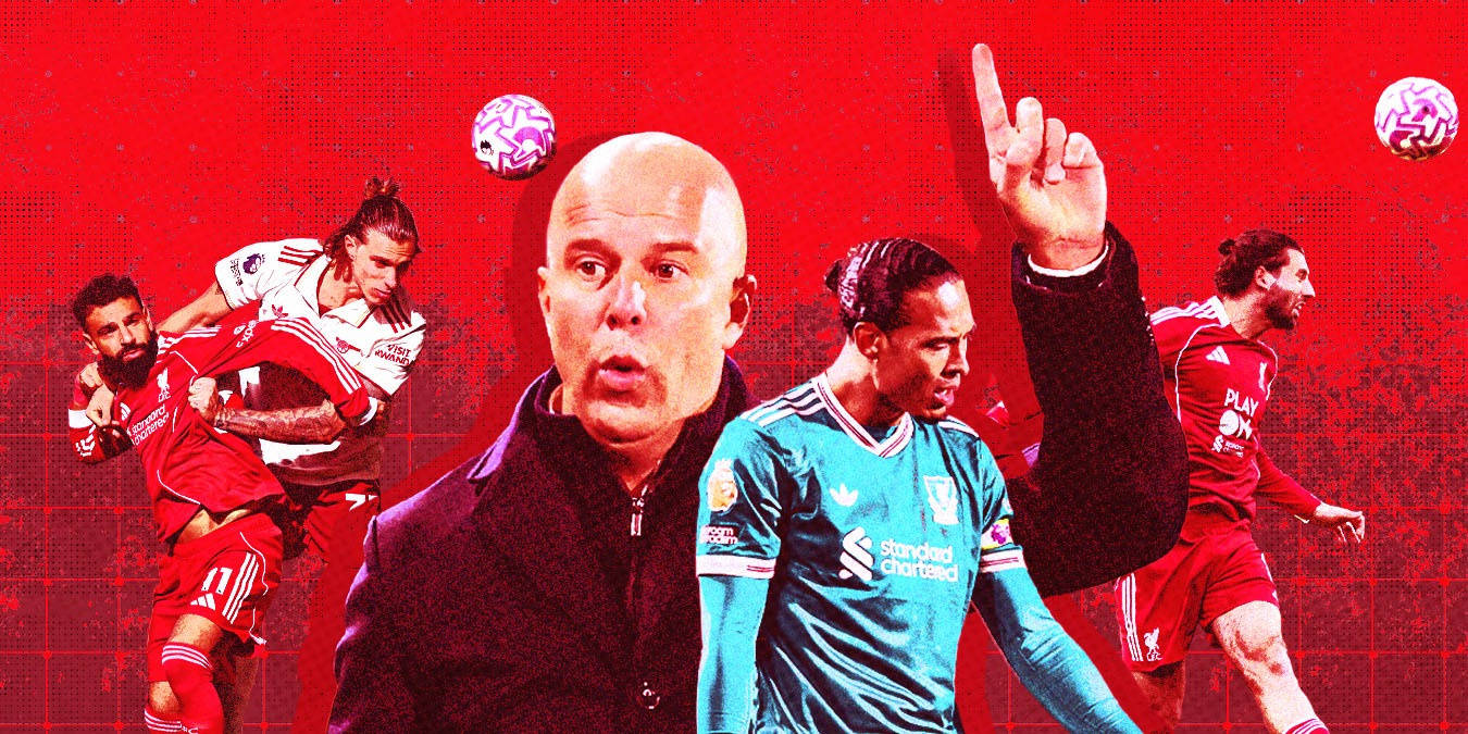 การแพ้ต่อเนื่องของลิเวอร์พูลเกิดจากความอ่อนแอเชิงโครงสร้างที่ถูกใช้ประโยชน์ ในขณะที่เกมรุกของพวกเขายังมีศักยภาพที่ยังไม่ได้ถูกนำมาใช้_Van Dijk_แมนเชสเตอร์ ยูไนเต็ด_แมนเชสเตอร์ ซิตี้