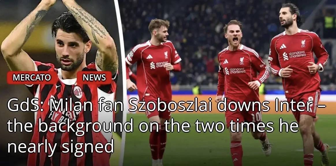 สื่ออิตาลีเปิดเผย: มิลานพลาดโอกาสคว้าตัวโซโบสไลถึงสองครั้งเมื่อค่าตัวของเขาอยู่ที่เพียง 10 ล้านยูโร; ตอนนี้เขาเรียกค่าตัวถึง 70 ล้านยูโร _การย้ายทีม_ _นักเตะ_ _อินเตอร์ มิลาน_