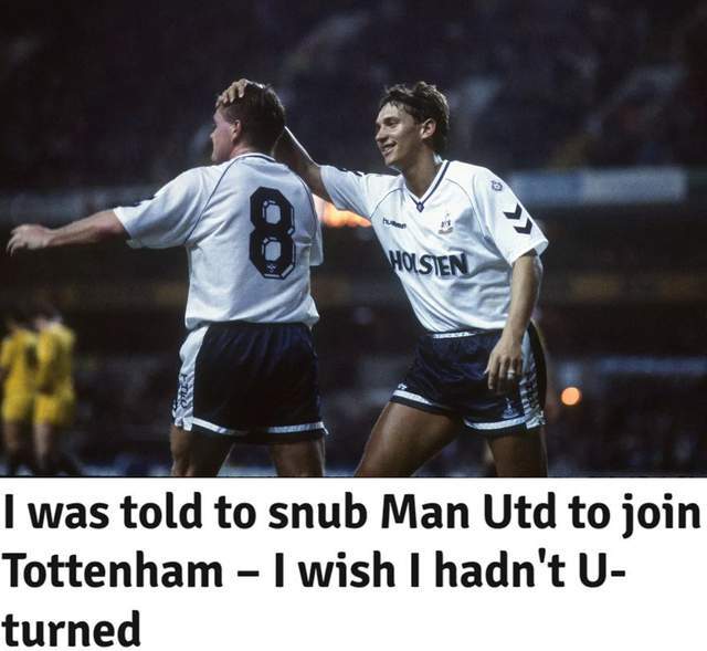 แกสคอก: ฉันควรย้ายไปอยู่กับแมนเชสเตอร์ยูไนเต็ดในตอนนั้นแทนที่จะเลือกท็อตแนมฮอตสเปอร์ _เฟอร์กูสัน_ _นักฟุตบอล_ _ผู้เล่น_