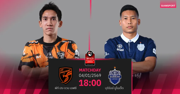 วิเคราะห์บอล พีที ประจวบ พบ บุรีรัมย์ (4 ม.ค.69) : บุรีรัมย์ประเดิมเฮปีใหม่