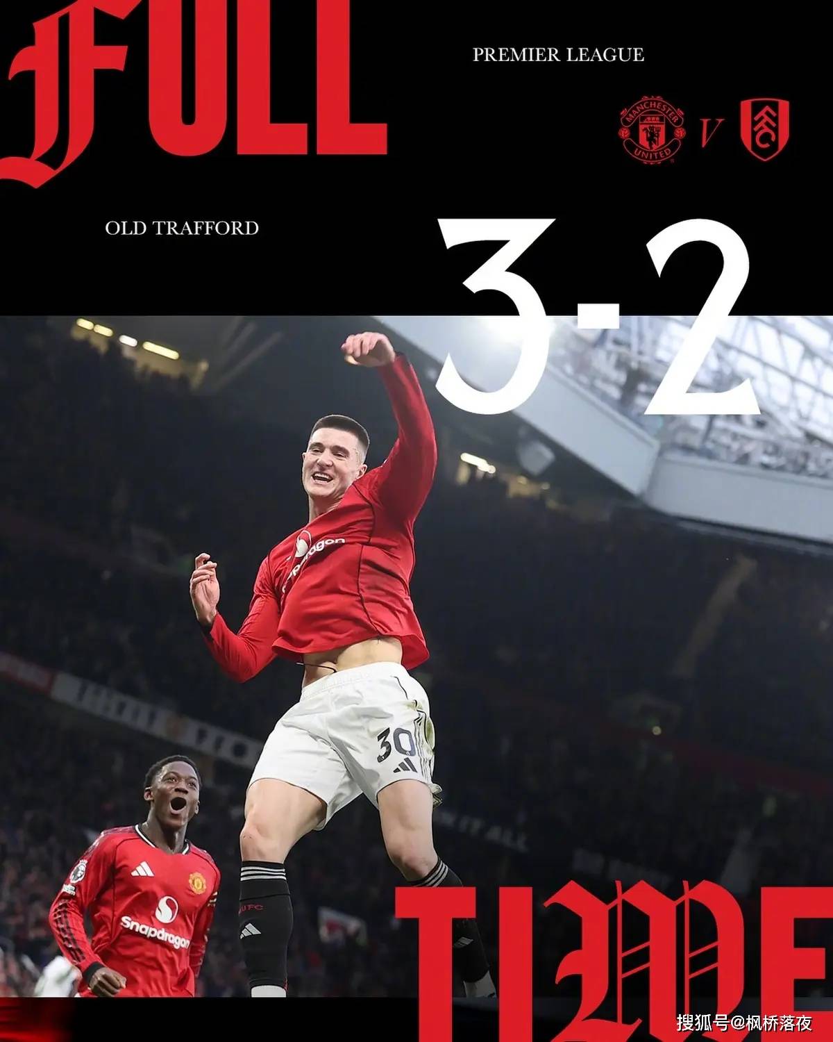 ชัยชนะ 3-2 เหนือฟูแล่ม! ยูไนเต็ดคว้าชัยชนะติดต่อกันเป็นครั้งที่สาม! คาร์ริคได้รับผลตอบแทนหรือพิสูจน์คุณค่าของเขา? _แมตช์__ปีศาจแดง__อโมริม