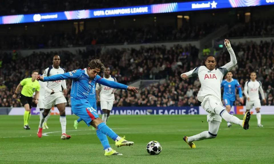 อัลวาเรสยิงสองครั้งเพื่อช่วยให้แอตเลติโกชนะสเปอร์ส 7-5 ขึ้นนำในแชมเปี้ยนส์ลีกก่อนรองชนะเลิศ_Luckmanin_Total Score_match